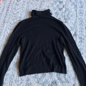 H&M black ribbed turtleneck